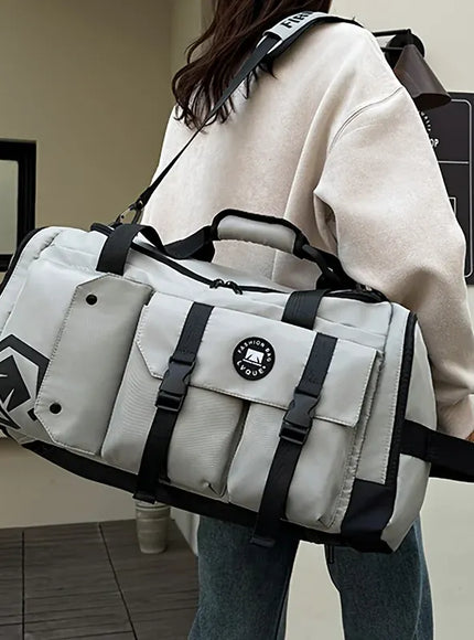 KissICON Travel Gym Backpack WetDry Separation Shoe Storage
