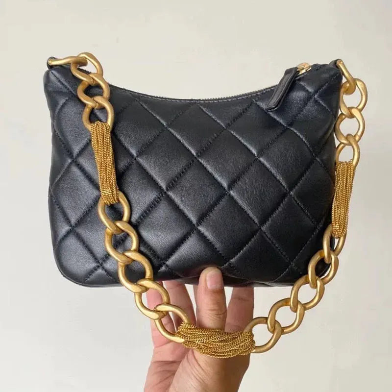 KissICON Trending Designer Hand Genuine Leather Sheepskin Chain