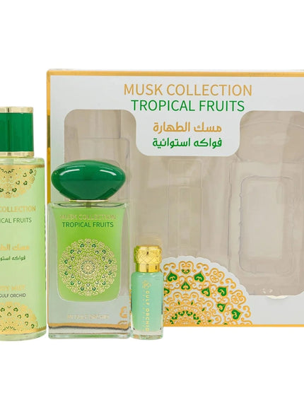 KissICON Tropical Fruit 3pc gift set Gulf Orchid Tropical Fruit Musk Perfume – Gift