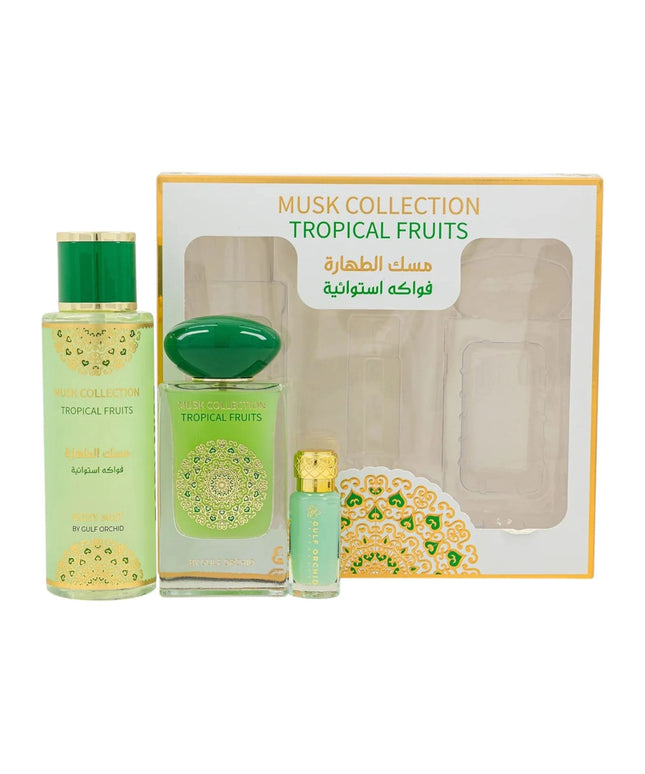KissICON Tropical Fruit 3pc gift set Gulf Orchid Tropical Fruit Musk Perfume – Gift