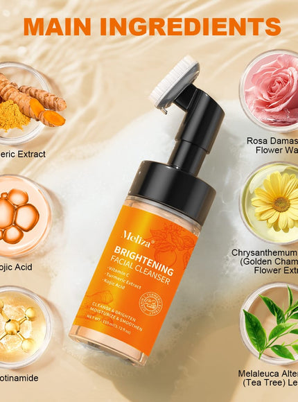 KissICON Turmeric+Kojic Acid / 110Ml Gentle Turmeric Vitamin C Foam Cleanser