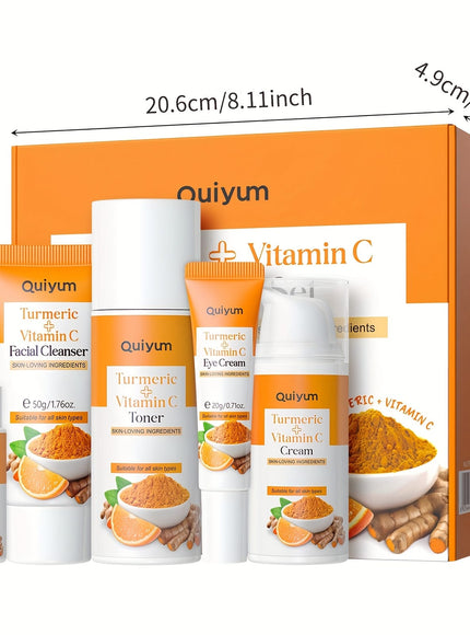 KissICON Turmeric Vitamin C Skincare Set 5 In 1