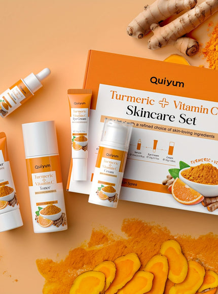 KissICON Turmeric Vitamin C Skincare Set 5 In 1