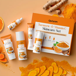 KissICON Turmeric Vitamin C Skincare Set 5 In 1