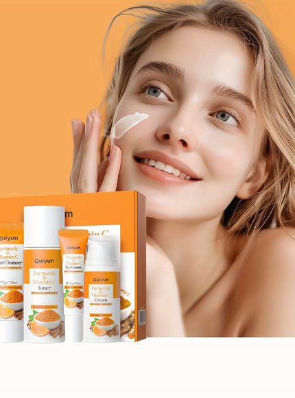 KissICON Turmeric Vitamin C Skincare Set 5 In 1