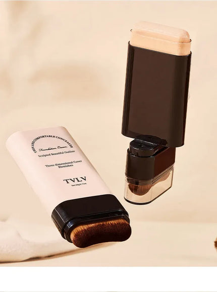 KissICON 💋TVLV Velvet Moist Foundation Stick - LongLasting Concealer