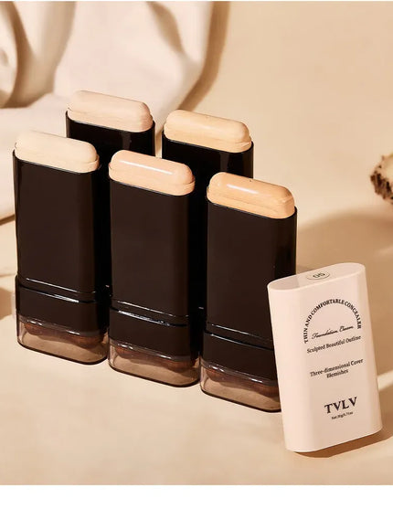 KissICON 💋TVLV Velvet Moist Foundation Stick - LongLasting Concealer