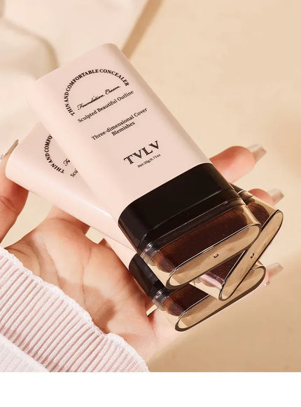 KissICON 💋TVLV Velvet Moist Foundation Stick - LongLasting Concealer