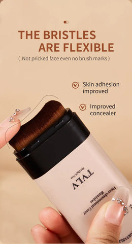 KissICON 💋TVLV Velvet Moist Foundation Stick - LongLasting Concealer