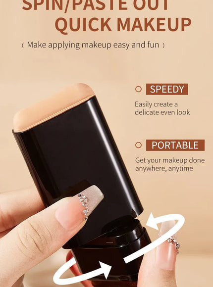 KissICON 💋TVLV Velvet Moist Foundation Stick - LongLasting Concealer