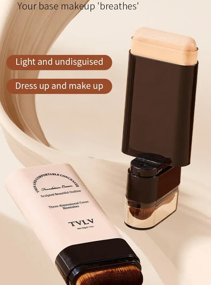 KissICON 💋TVLV Velvet Moist Foundation Stick - LongLasting Concealer