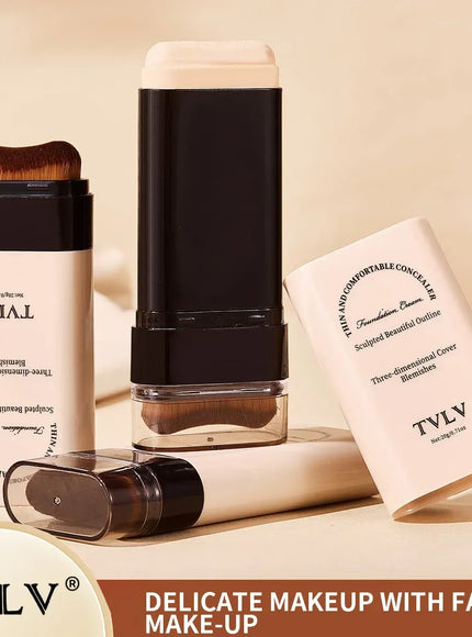 KissICON 💋TVLV Velvet Moist Foundation Stick - LongLasting Concealer