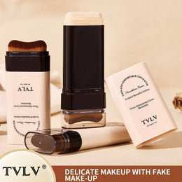 KissICON 💋TVLV Velvet Moist Foundation Stick - LongLasting Concealer