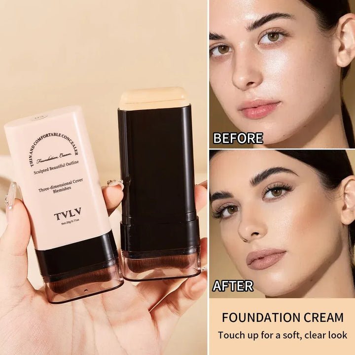 💋TVLV Velvet Moist Foundation Stick - LongLasting Concealer