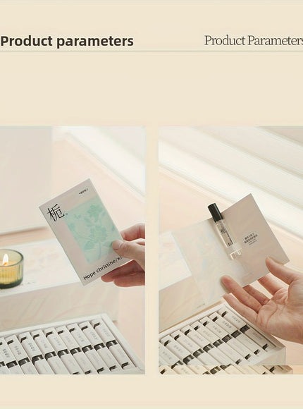 KissICON Twelve Flower Scent Perfume Gift Box (5ML*12) Floral Perfume – Gift 12 Scents