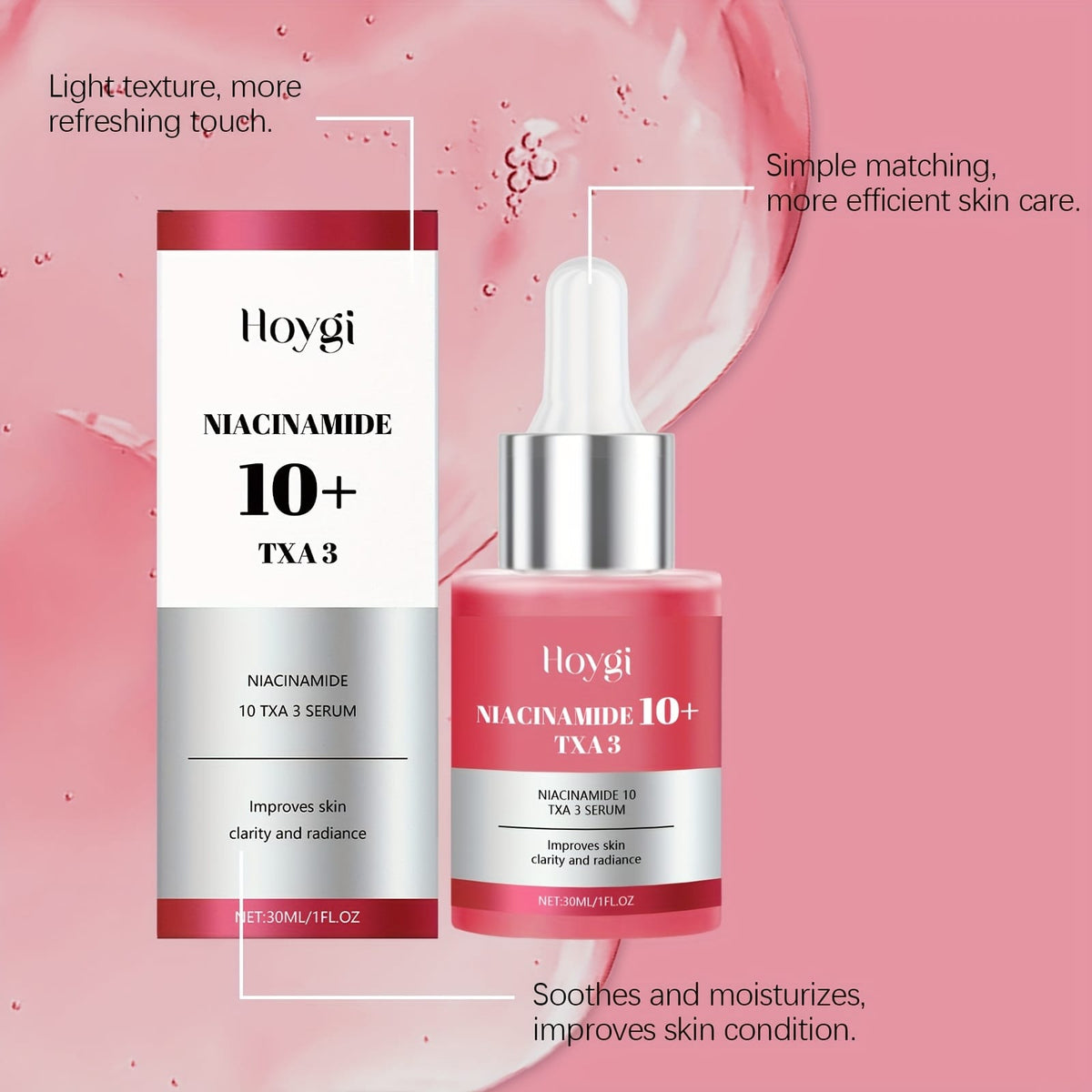 KissICON two boxes Brightening Hyaluronic Niacinamide Serum Glow Firmness