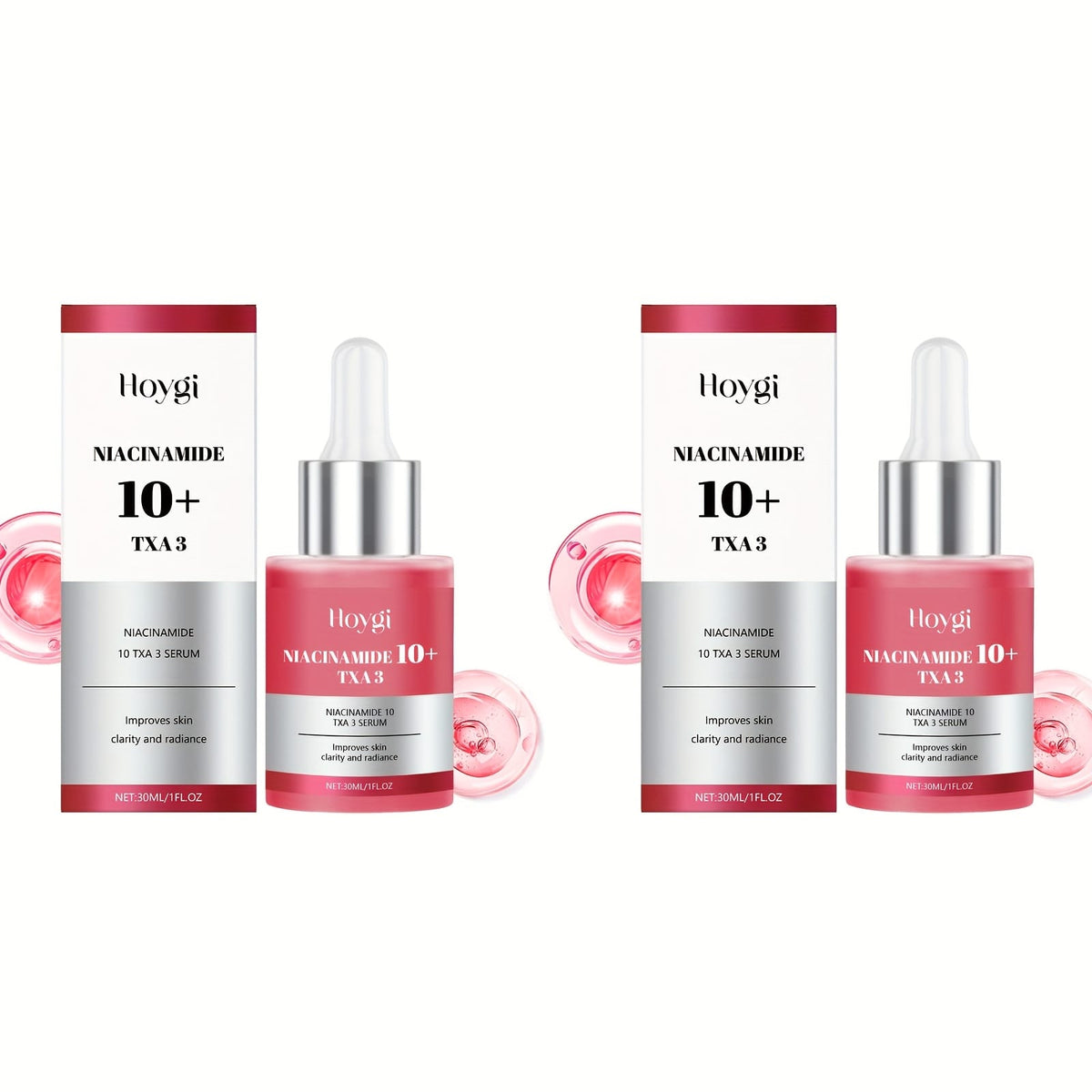 KissICON two boxes Brightening Hyaluronic Niacinamide Serum Glow Firmness
