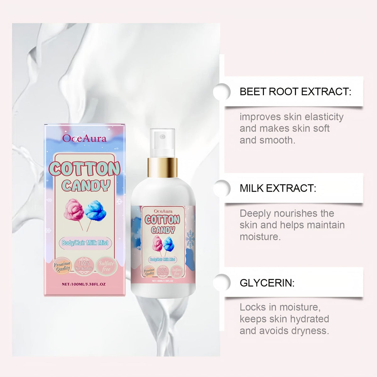 KissICON two boxes Twopack Gentle Refreshing Body Hair Mist