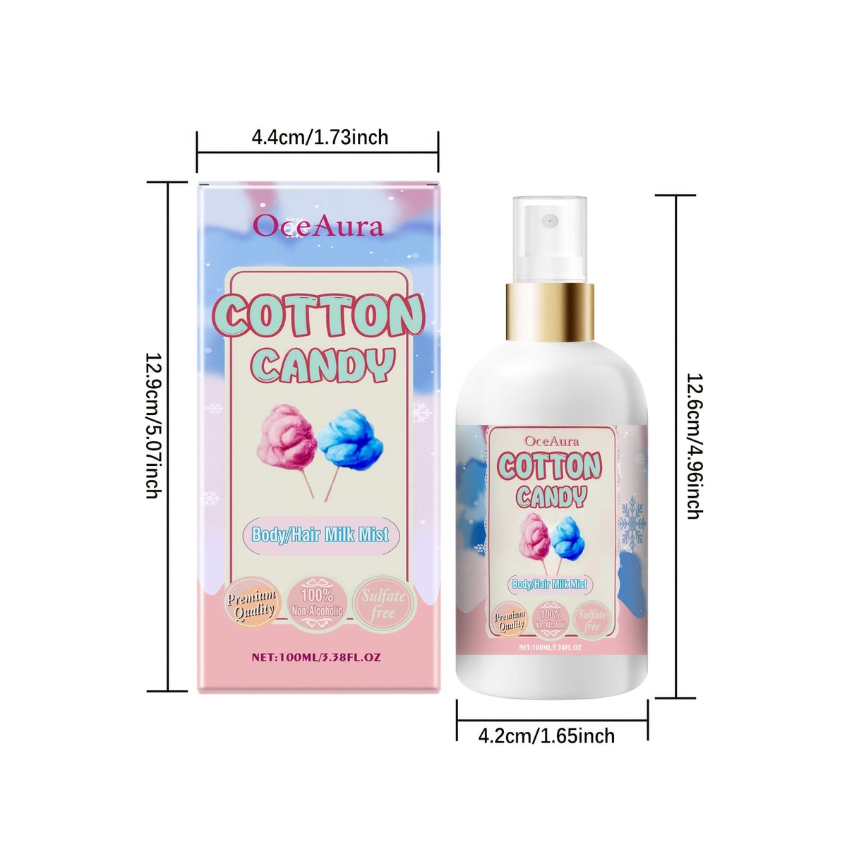 KissICON two boxes Twopack Gentle Refreshing Body Hair Mist
