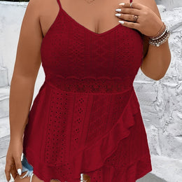 KissICON UK 16 / crimson Plus Size - Women'S Plus Size Elegant White