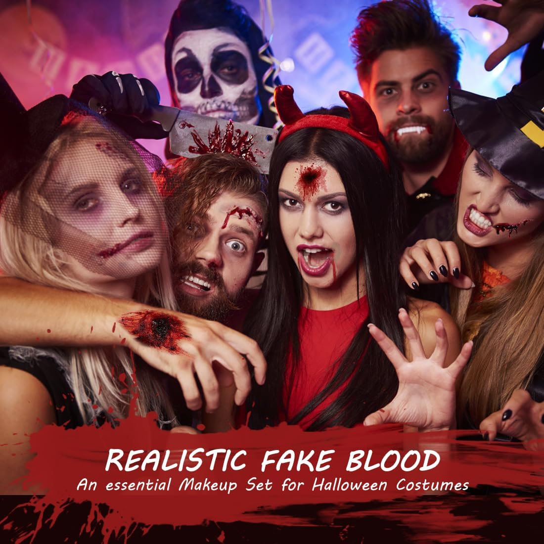KissICON Ultimate Washable Special Effects Fake Blood Makeup Set