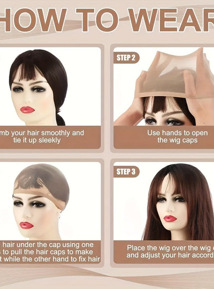 KissICON Ultra Thin Sheer Wig Caps Mesh for Weave
