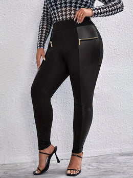 jkthpu-45 UltraSoft Plus Size Tummy Control Yoga Leggings