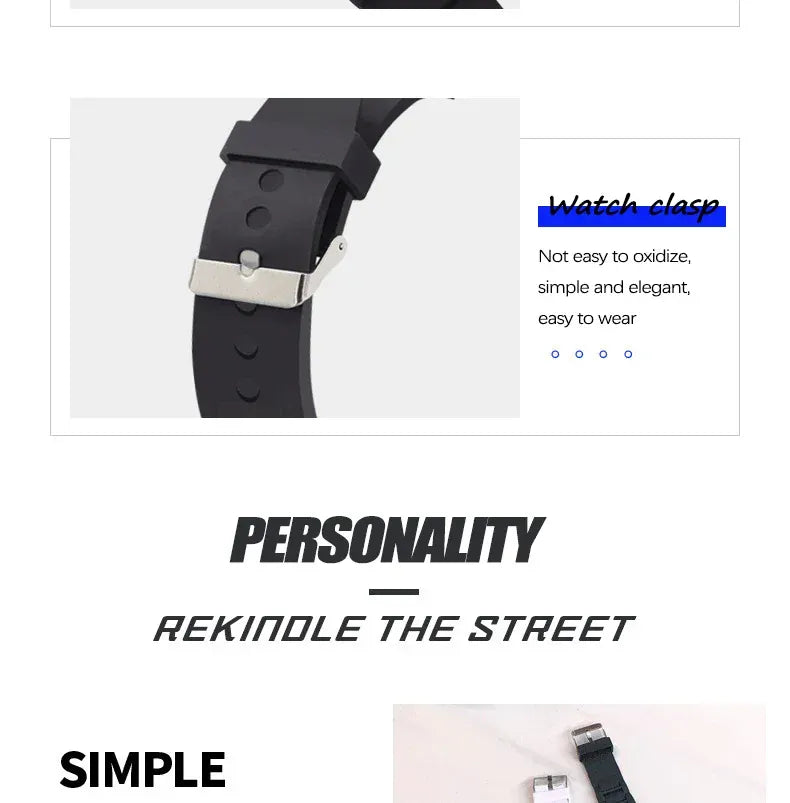 KissICON Unisex Digital Sports Watch - Jet Fighter Timepiece