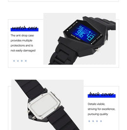 KissICON Unisex Digital Sports Watch - Jet Fighter Timepiece