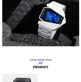 KissICON Unisex Digital Sports Watch - Jet Fighter Timepiece