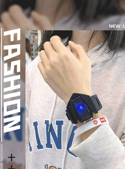 KissICON Unisex Digital Sports Watch - Jet Fighter Timepiece