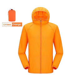 KissICON Unisex Orange / M Unisex Waterproof Quick Dry Outdoor Hiking Camping Windbreaker Jacket
