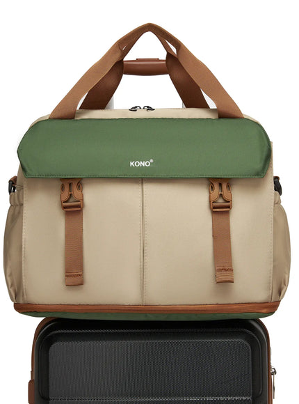 KissICON United Kingdom / green KONO Lightweight Travel Duffel Weekender Bag for Any Adventure