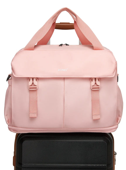 KissICON United Kingdom / Pink KONO Lightweight Travel Duffel Weekender Bag for Any Adventure