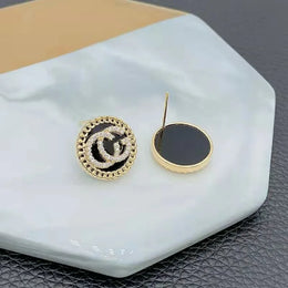KissICON Earrings United States Elegant Zircon Letter Stud Earrings