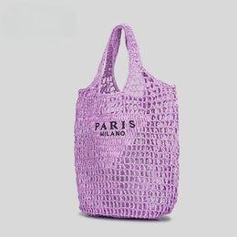 KissICON Urban Women's Handbag – Embroidered Letter Mesh