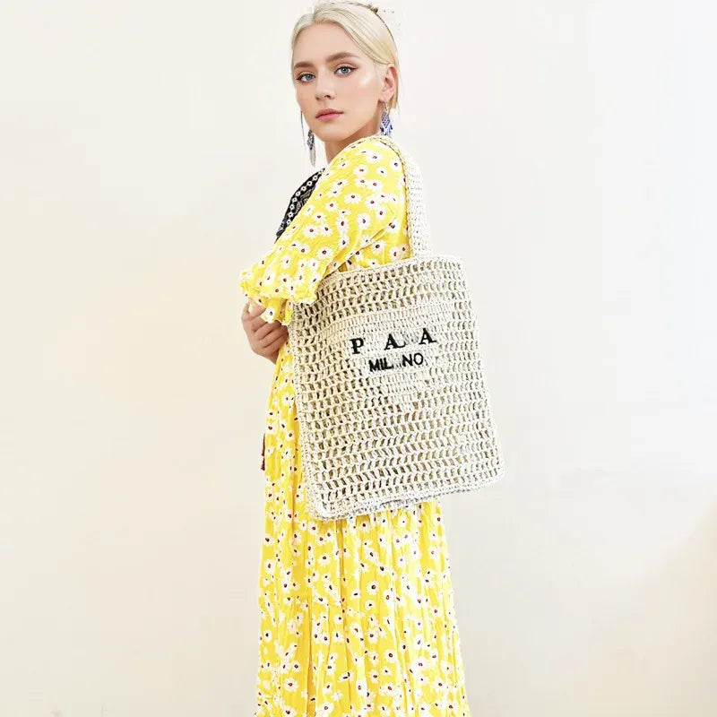 KissICON Urban Women's Handbag – Embroidered Letter Mesh