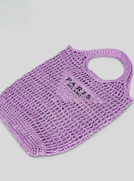 KissICON Urban Women's Handbag – Embroidered Letter Mesh