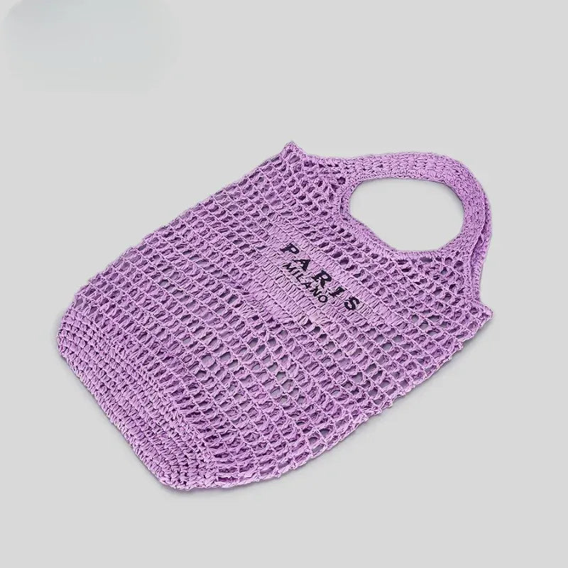 KissICON Urban Women's Handbag – Embroidered Letter Mesh