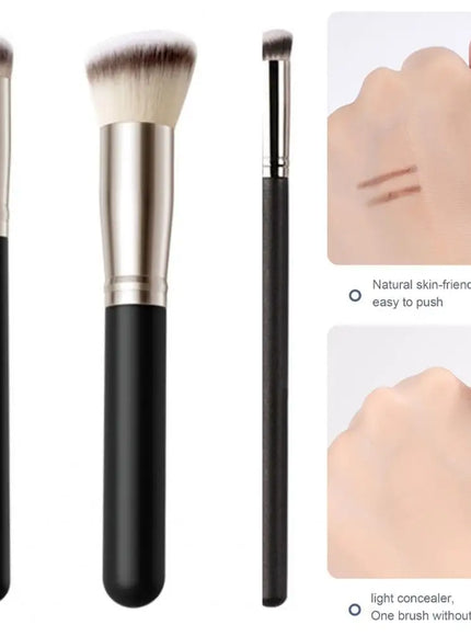 KissICON Useful Makeup Brush Multifunctional Contour Brush Cozy Grip