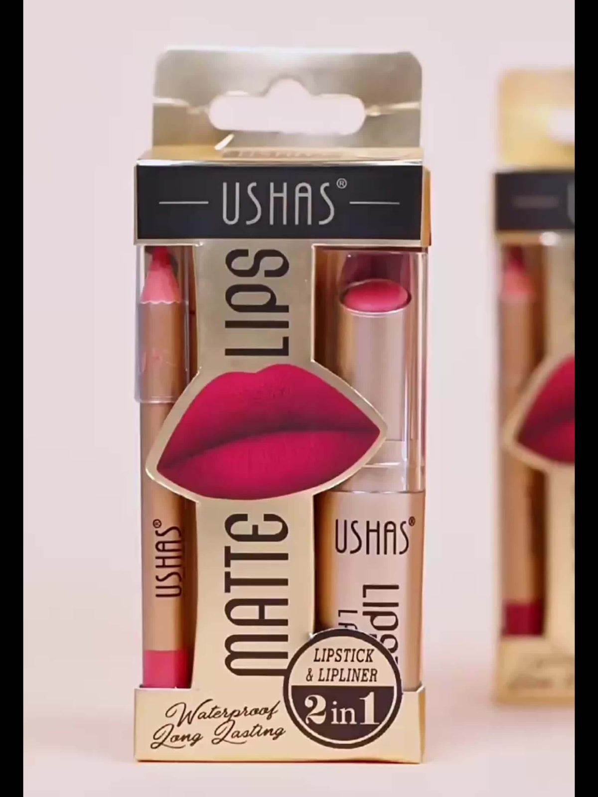 KissICON USHAS Matte Lipstick Set 12 Colors Waterproof Lip