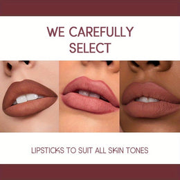 KissICON USHAS Matte Lipstick Set 12 Colors Waterproof Lip