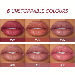 KissICON USHAS Matte Lipstick Set 12 Colors Waterproof Lip