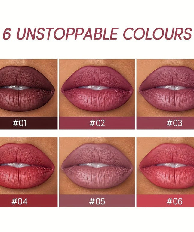 KissICON USHAS Matte Lipstick Set 12 Colors Waterproof Lip