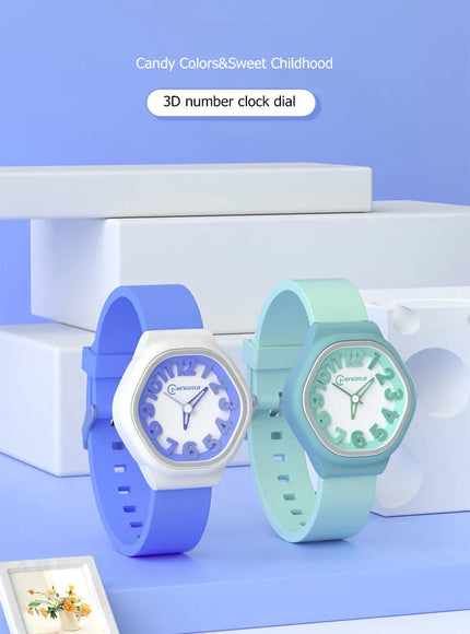 KissICON Uthai C14 Kids Digital Watch Waterproof Quiet For