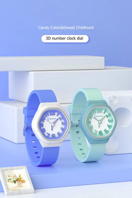 KissICON Uthai C14 Kids Digital Watch Waterproof Quiet For