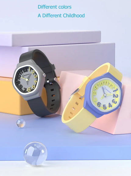 KissICON Uthai C14 Kids Digital Watch Waterproof Quiet For