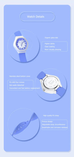 KissICON Uthai C14 Kids Digital Watch Waterproof Quiet For
