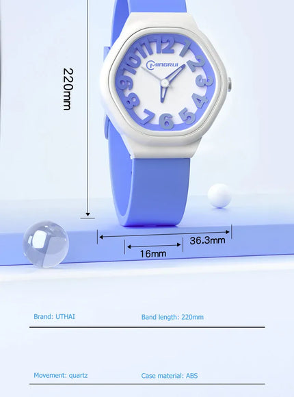 KissICON Uthai C14 Kids Digital Watch Waterproof Quiet For