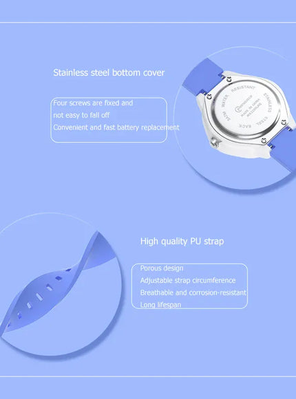 KissICON Uthai C14 Kids Digital Watch Waterproof Quiet For